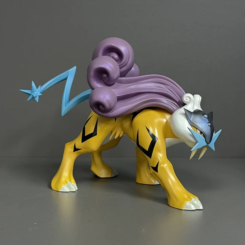 Anime Figures Set 1/20 Scale Three Sacred Suicune Entei Raikou PVC Statue Collection Room Decor Custom Toys Christmas Gifts