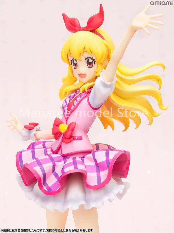 MegaHouse Original Lucrea Aikatsu! Ichigo Hoshimiya Pink Stage Coord PVC Action Figure Anime Model Toys Collection Doll Gift