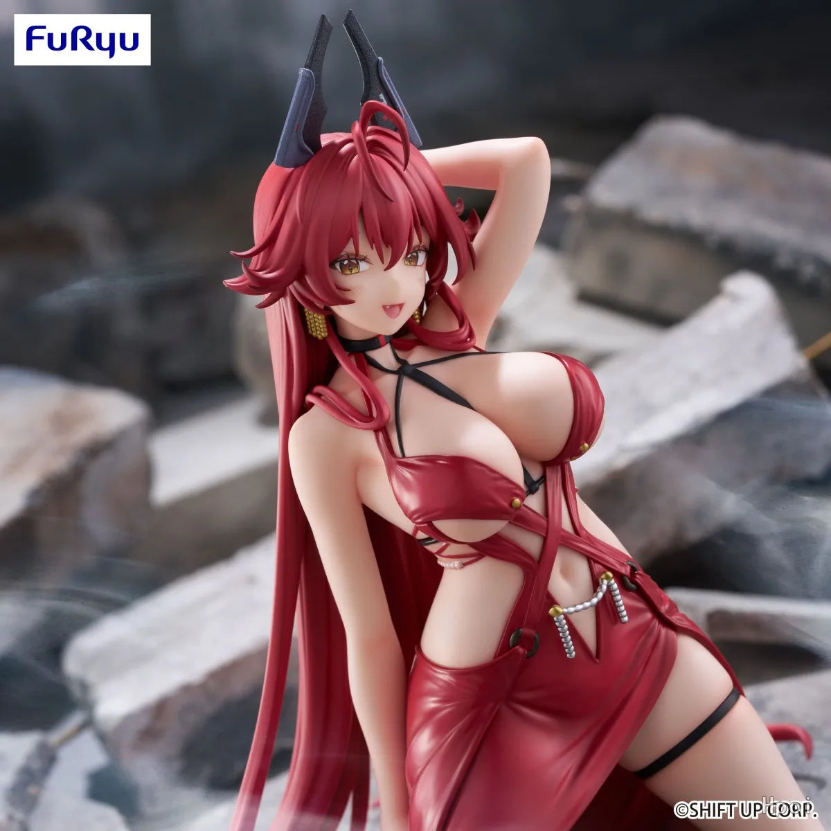 Original Genuine FuRyu Prepainted Noodle Stopper Figure Goddess of Victory: Nikke Red Hood Nonsense Red Game Figure Garage Kit