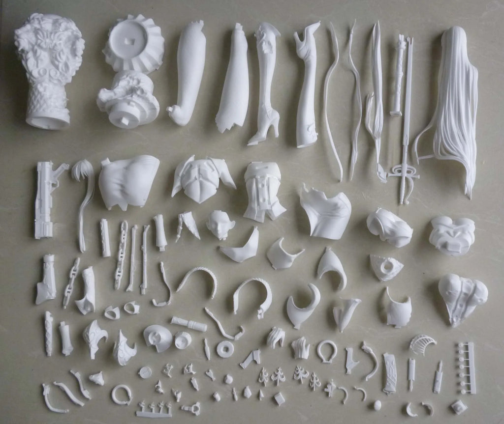 45CM 1/4 Anime Selvaria Bles Kit kawaii Resin GK DIY White Assembly GK Model Statue Toys doll Collection Gifts