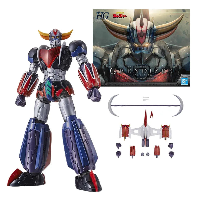 24 Hours Delivery Bandai Anime HG MAZINGER Z GENDIZER GETTER KOTETSU JEEG MAZINKAISER Original Model Toy Action Figure Gift