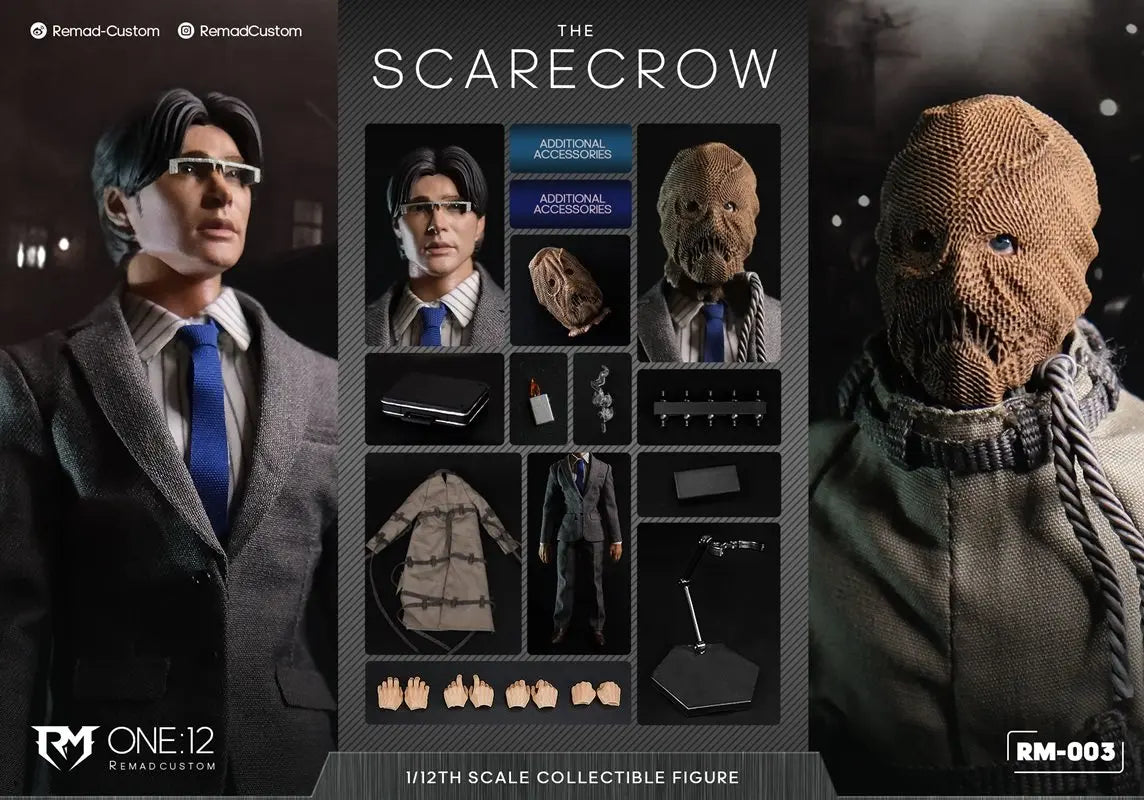 In Stock Originate Remad Custom RM-003 SCARECROW REMAD CUSTOM 1/12TH SCALE COLLECTIBLE FIGURE Model Toys Jonathan Crane