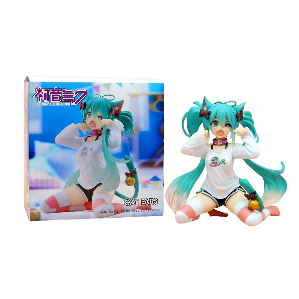 Anime Hatsune Miku Figure 12-22CM Virtual Singer Manga Statue Kawaii Model Toy for Computer Desk Cake Decoration Gift