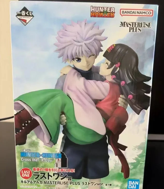 BANDAI Ichiban Kuji HUNTER×HUNTER Cross The X-Day Killua Zoldyck&Alluka Zoldyck MASTERLISE Action Figure Model Collectibles
