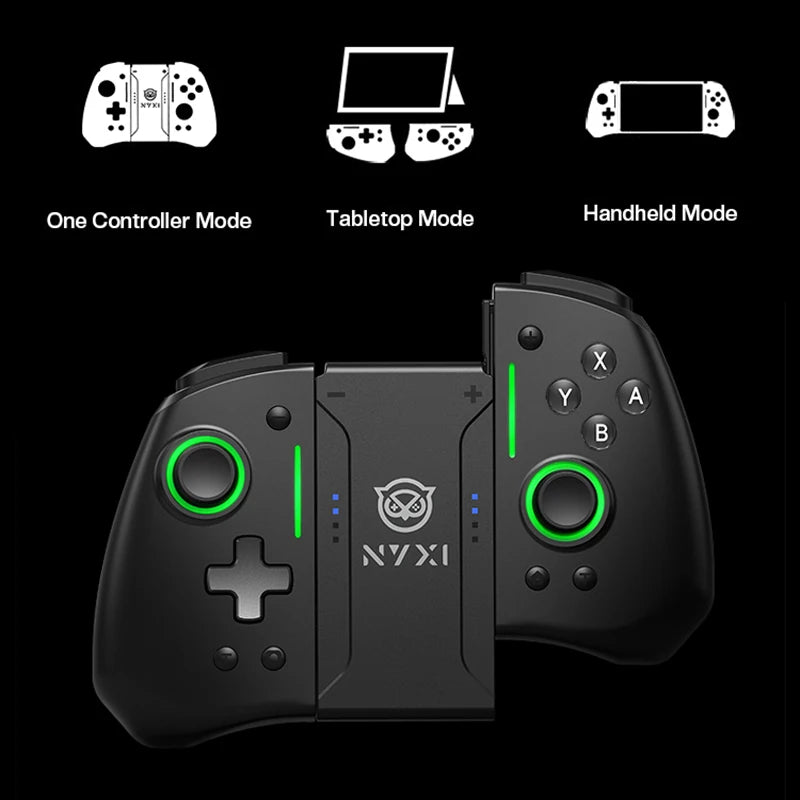 NYXI Hyperion Pro Bluetooth Game Controller Black Wireless Gamepad for Nintendo Switch2/Switch OLED/Switch Lite
