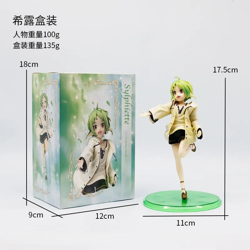 Action Figure17cm Mushoku Tensei Jobless Reincarnation Anime Girl Figure Sylphiette  Eris Boreas Greyrat Figurine Model Doll Toy