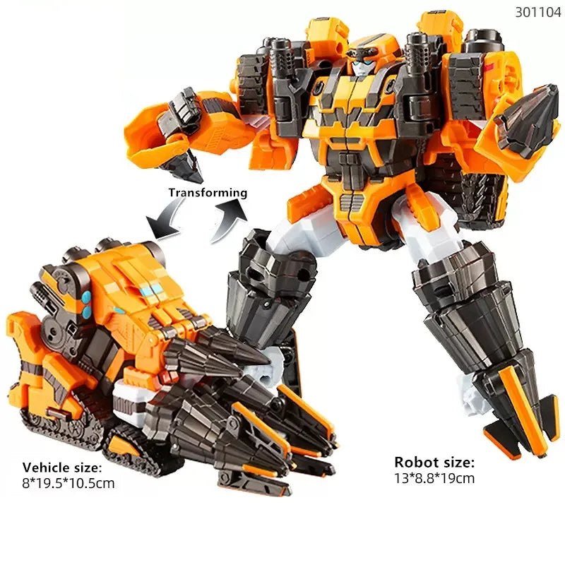 Original Tobot Deformation Robot 6 in 1 Transforming Car ALPHA  Action Figure Korea Anime Cartoon Brothers Warrior MAGMA Toys