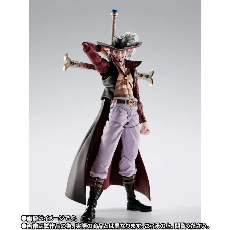 Bandai Genuine SHF ONE PIECE DRACULE MIHAWK -HAWKEYE- Anime Action Figure Collectible Finished Model Toys Ornament Gift Children