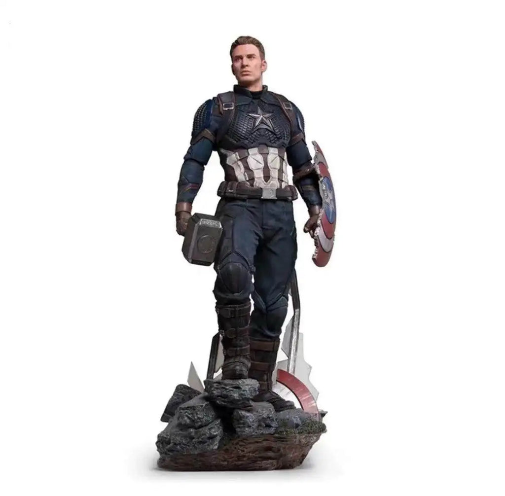Hot Toys Captain America Figure Avengers 4 Endgame Marvel 40cm Statue Model Collectible Decor Gift for Boyfriend