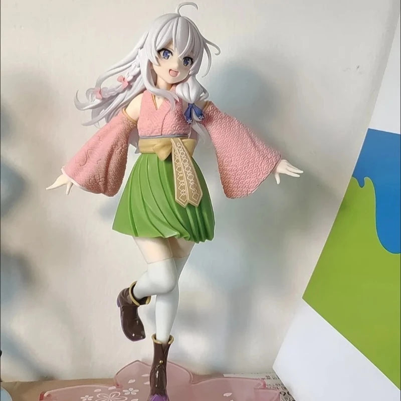 Taito Coreful  Witch's Journey Elaina Sakura Kimono Peripheral Ornaments Trendy Play Bandai Banpresto Action Figures Anime Model