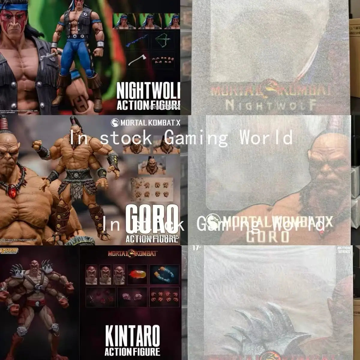 In Stock Storm Toys 1/12 Mortal Kombat GORO Shao Kahn Kintaro Fully Posable Action Figure Collection