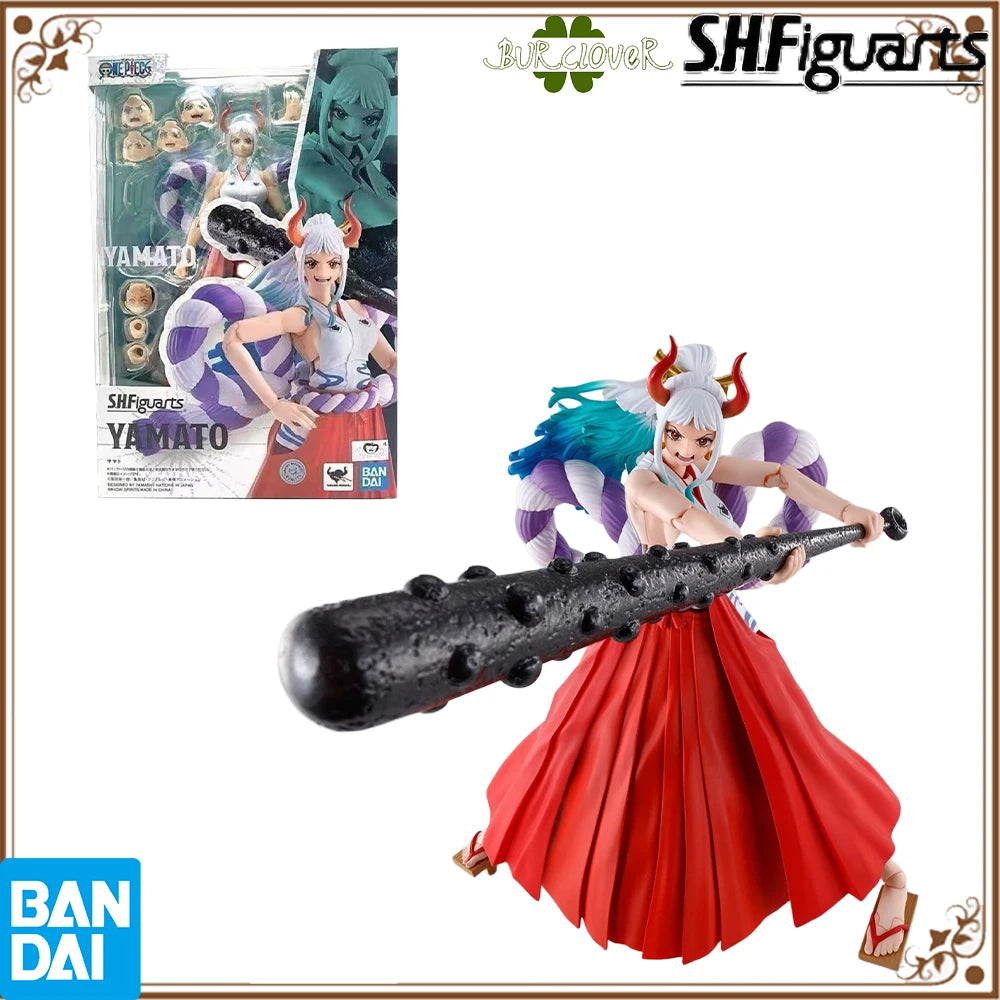100% Authentic In Stock Original Bandai S.H.Figuarts Shf One Piece Yamato Anime Action Figure Collection Model Toy