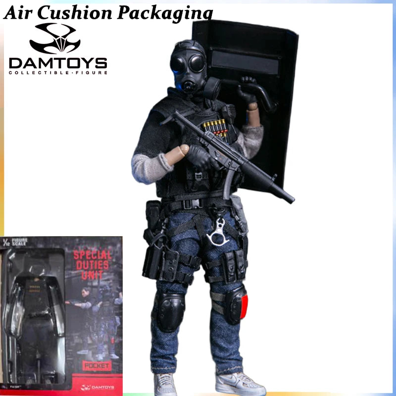 DAMTOYS Genuine 1/12 Pocket Elite Series British SAS Counter Terrorism Group Hong Kong Flying Tigers Action Figures Model Toy