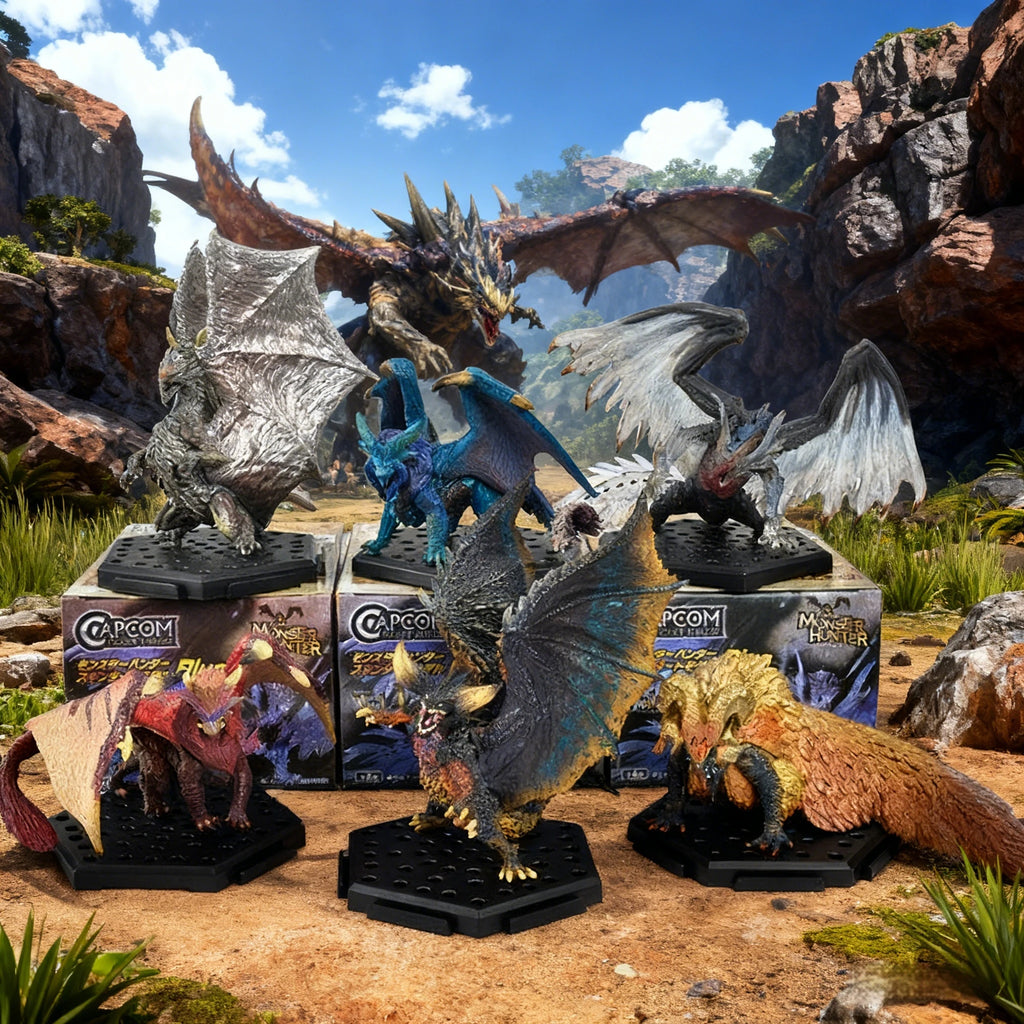 Game Monster Hunter Series Handheld Teostra Kulve Taroth Lunastra Kushala Daora Kulve Taroth Action Figures Decoration Ornaments