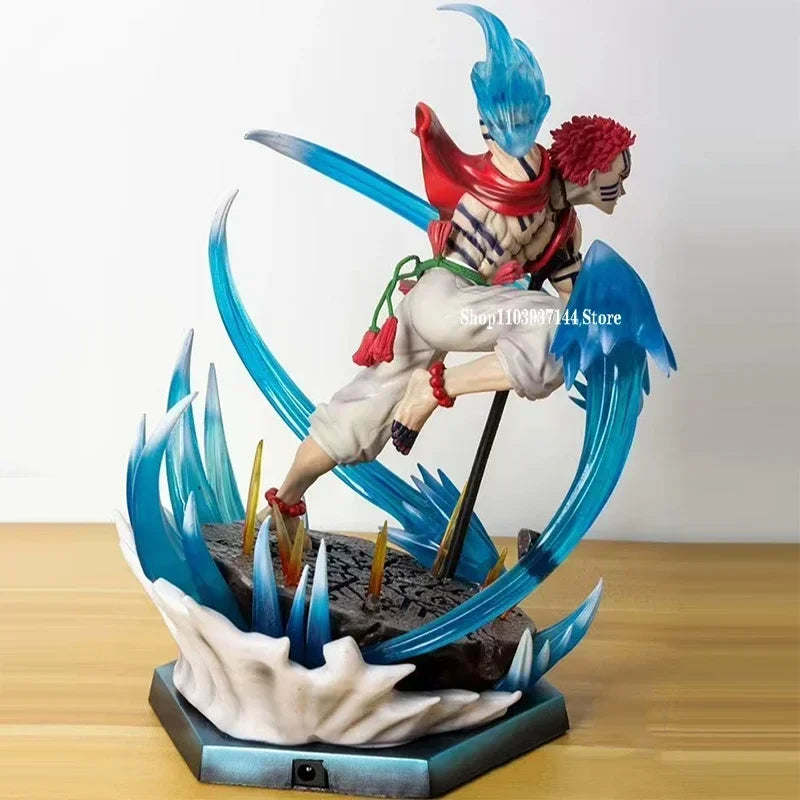 Anime Fights Kimetsu Hakuji Figures GK Demon Slayer Akaza Action Figure Decoration Twelve Kizuki PVC Collection Model Toys Gifts