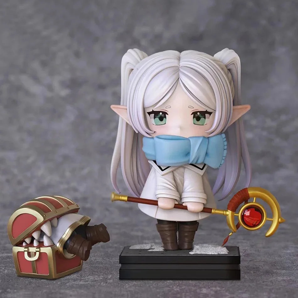 Anime Figure Luminasta Frieren: Beyond Journey's End Winter Clothing Frieren Cartoon Kawaii Model Collection Doll Toy For Kids