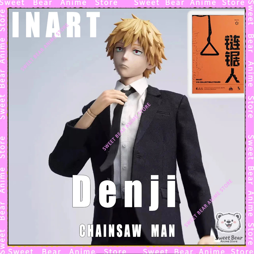 In Stock INART Queen Studios 1/6 Scale MAG016 Chainsaw Man Denji Action Figure Anime Model Trendy Toys Desktop Doll Collectibles