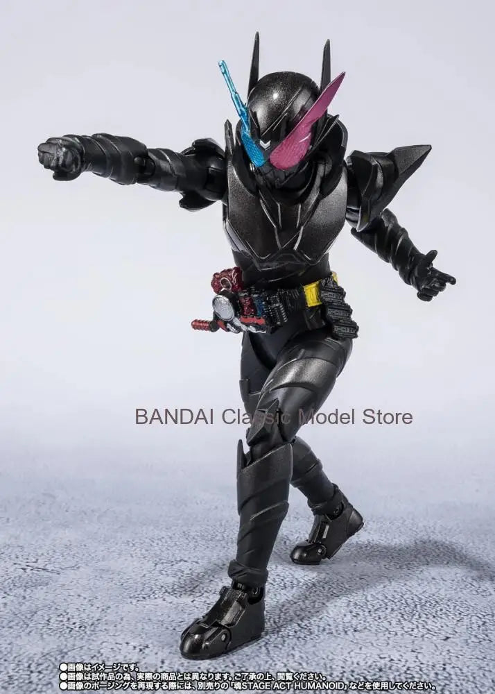 Original Genuine Model BANDAI SHF Kamen Rider 15cm Build Rabbittank Hazard Form Figure Anime Figurine Collections Toys Gifts