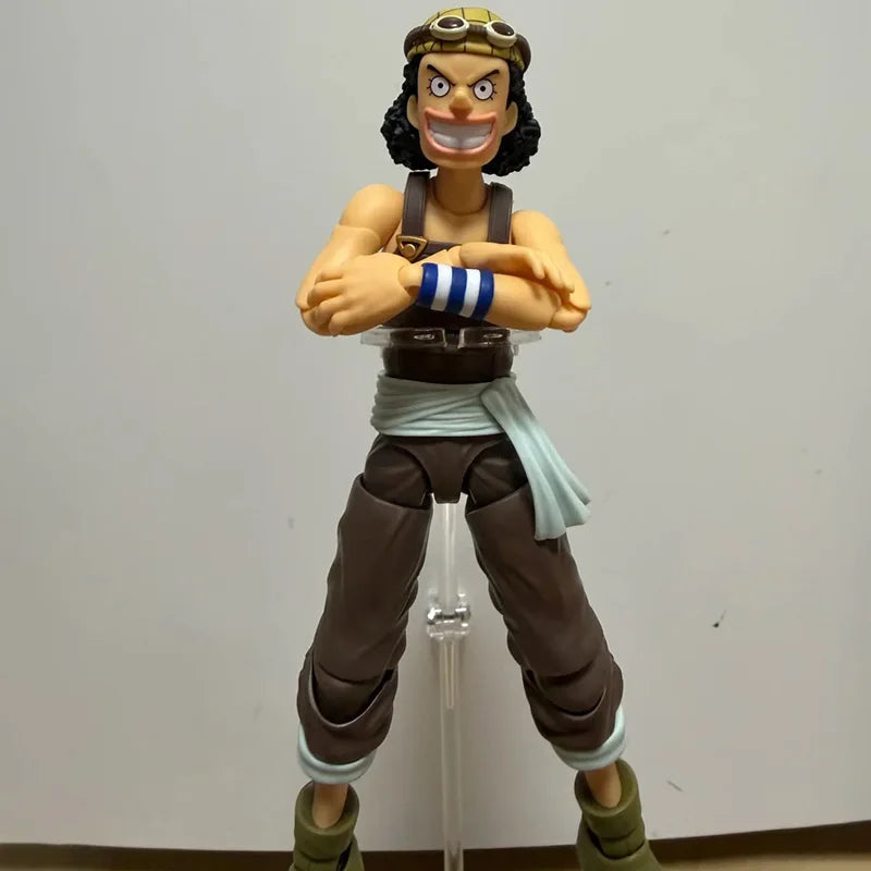100% Bandai S.H.Figuarts One Piece Usopp Dawn Of Adventure Articulated Action Figure Pvc Desktop Ornament Collectible Gift