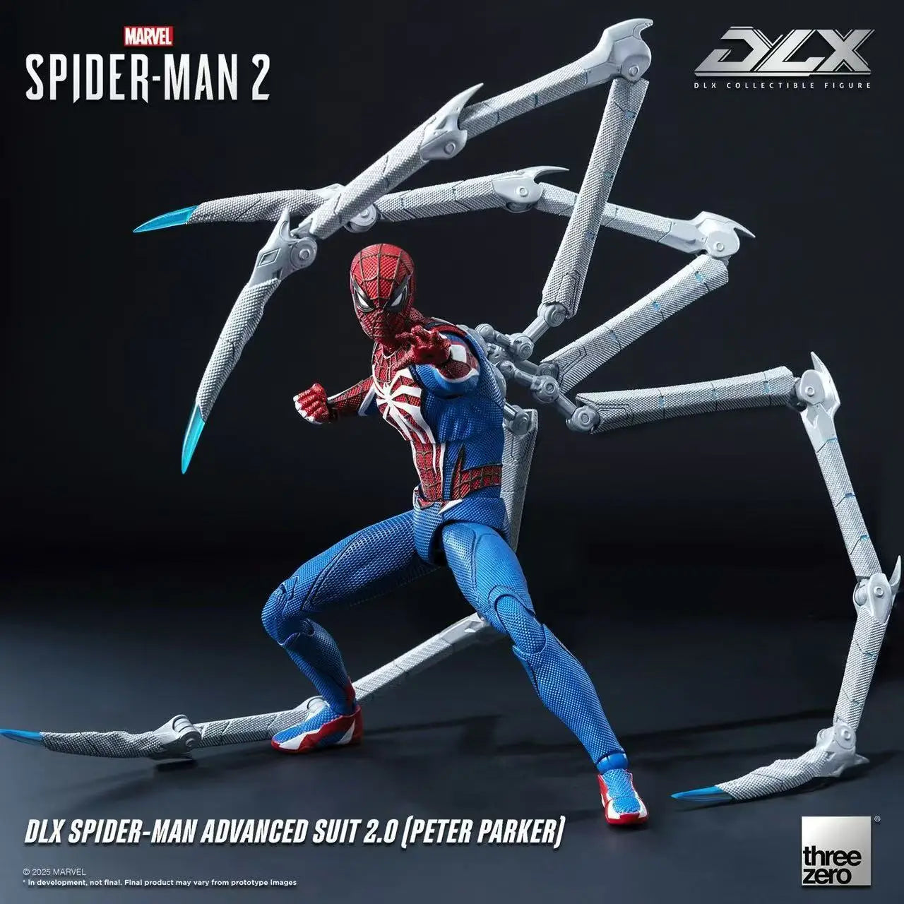 Threezero DLX Spider-Man High Suit 2.0 1/12 Scale Action Figure Toy Collection Gift Spider Man Anime Figure