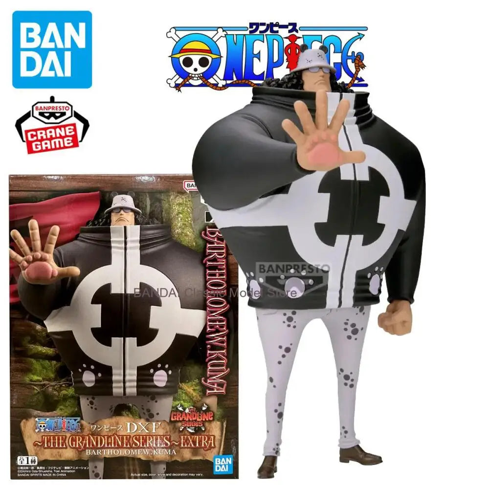 Original BANDAI BANPRESTO ONE PIECE DXF EXTRA Bartholomew Kuma PVC Anime Figures Action Figure Model Toys Gift