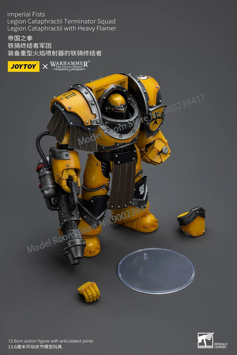 JOYTOY Warhammer 30K 1/18 Imperial Fists Legion Cataphractii Terminator Squad Action Figure Game Military Soldier Figurine Toy