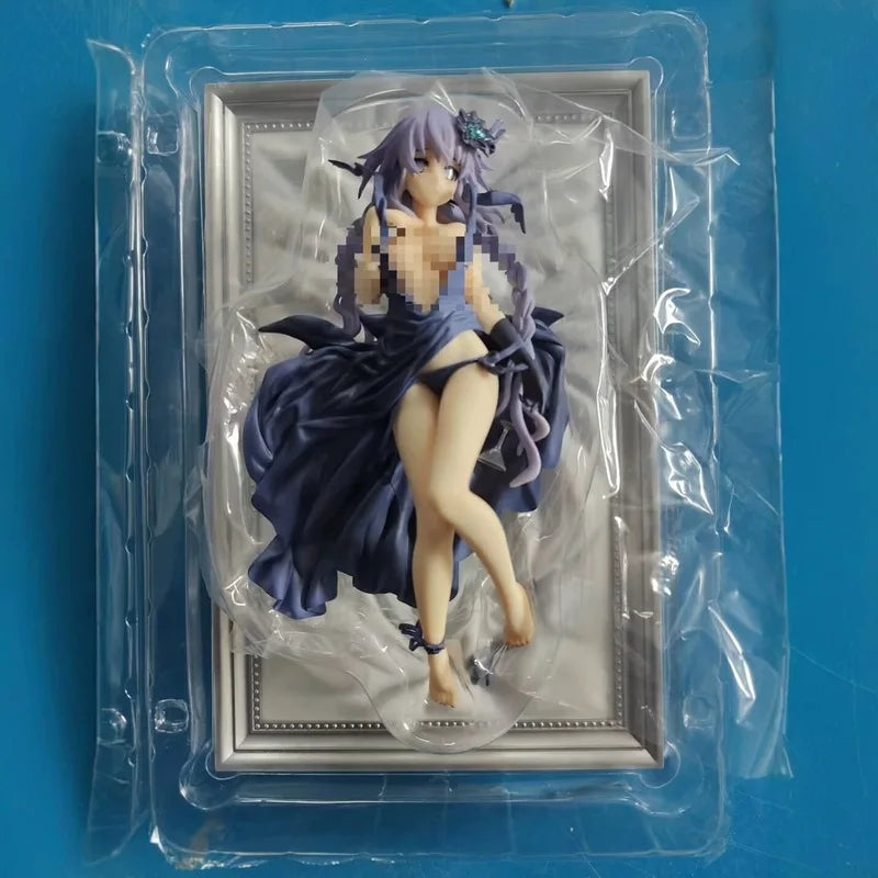 Hyperdimension Neptunia Anime Figure Purple Heart 1 8 Scale Nightgown Photo Frame Collectible Model For Anime Collection Lovers