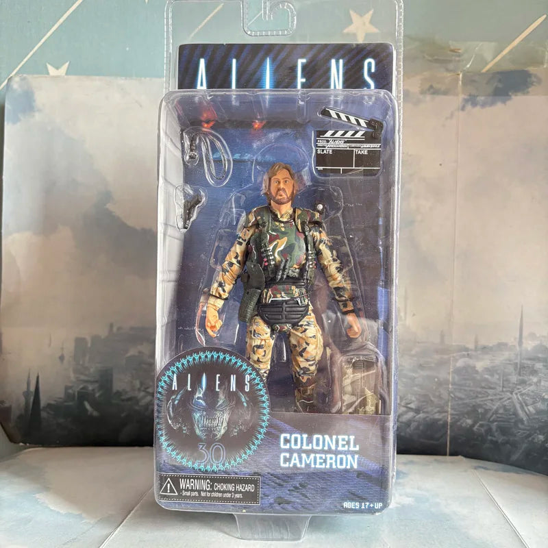 Alien Vs Predator Colonel Cameron NECA Aliens Action Figure Director James Cameron Marine Collectible Model Toys Doll Gift 18cm