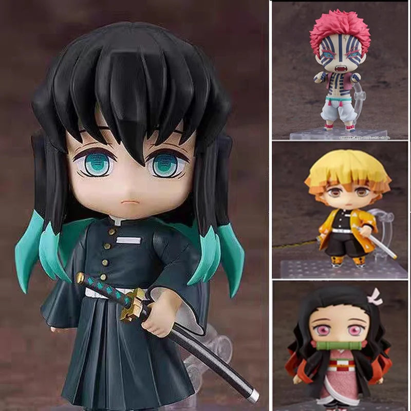 Demon Slayer Kimetsu no Yaiba Nendoroid Muichiro Tokito Q Version 2218# Anime Collectible Action Figure For Anime Fans