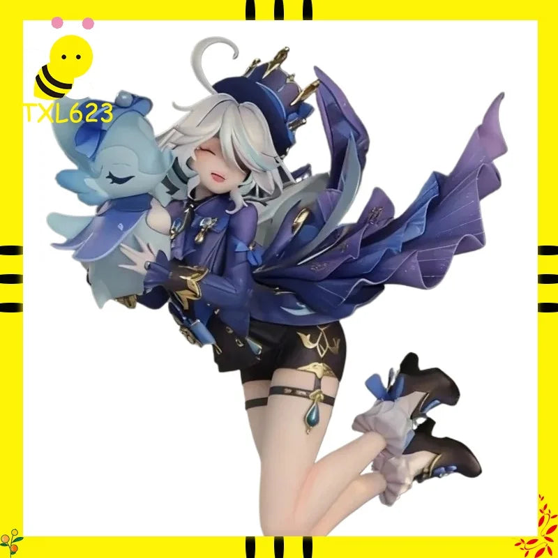 21cm Genshin Impact Furina The Grand Gala Figure, Upgrade Ver. Face Sculpt PVC Statue, Anime Collectible Doll Model for Decorati