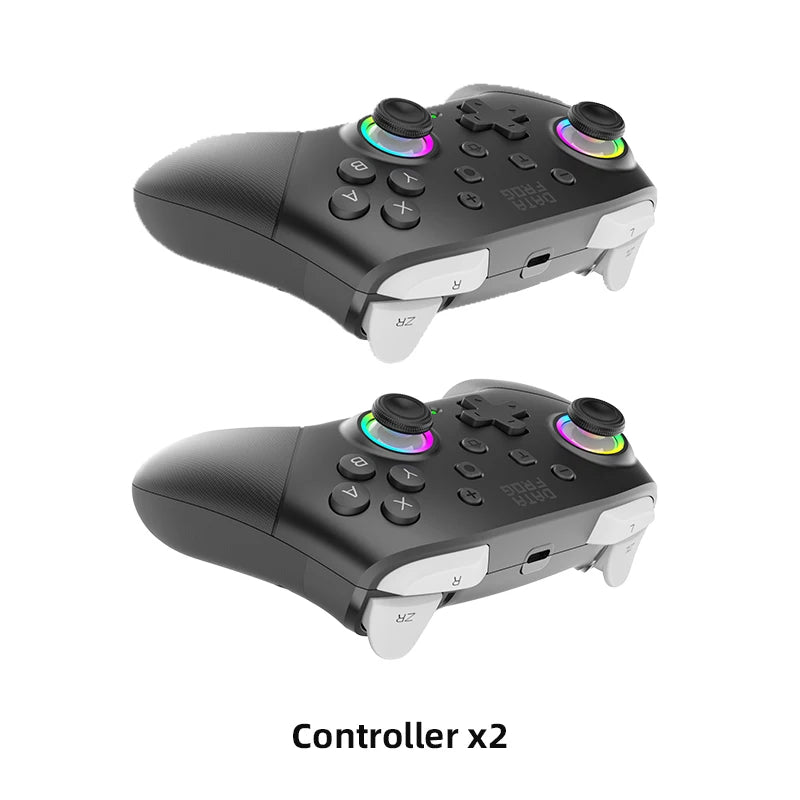 DATA FROG S80 Pro 2pcs Switch Pro Controllers for Switch2/Switch Lite Wireless Game Controller for NS Switch OLED Gamepad for PC