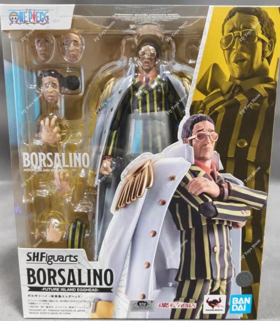 In Stock BANDAI Original S.H.Figuarts ONE Piece KIZARU BORSALINO SHF Action Figure Model Toy Gift