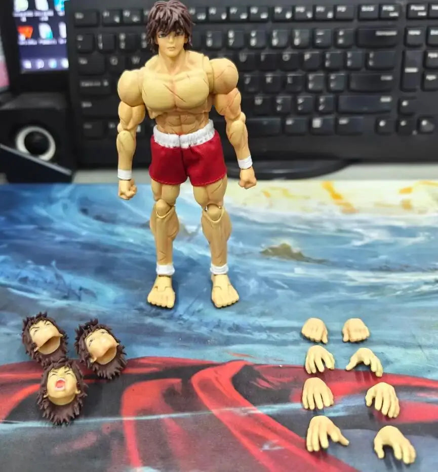 17cm Ko Storm Toys Grappler Baki Anime Figurine Hanma Baki Action Figure 1/12 Scale Exquisite Moveable Collection Christmas Gift