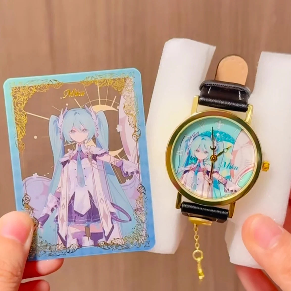 Authentic Hatsune Miku Anime Star Moon Knight Serie Watch Blind Box Gift For Birthday Surprised  Kawaii Timepiece Collection
