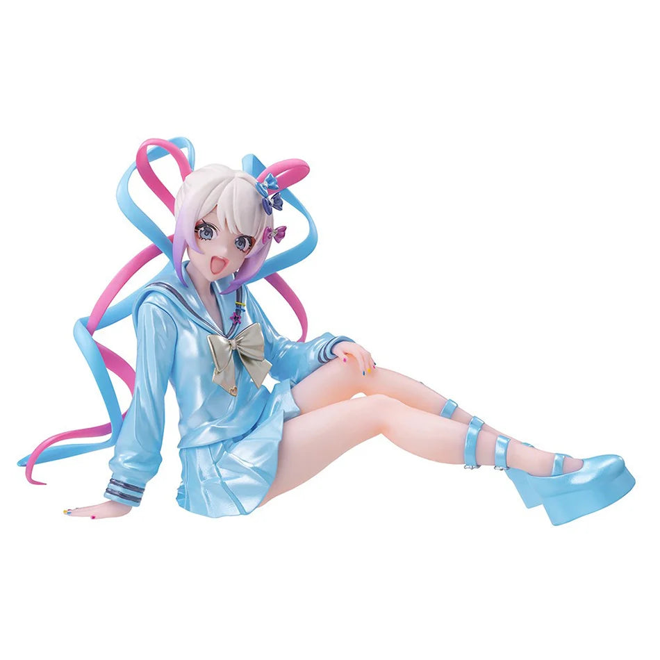 14CM Anime NEEDY GIRL OVERDOSE Noodle Stopper Figure KAnge Sitting Animation Model Toy Gift Collection Decoration Ornaments