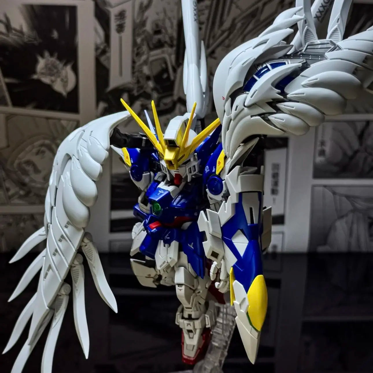 GL MGSD XXXG-00W0 Wing Zero EW Assembly Model Kits Plastic Skeleton Kits Anime Action Figure Robot Plastic Model Gifts Toys