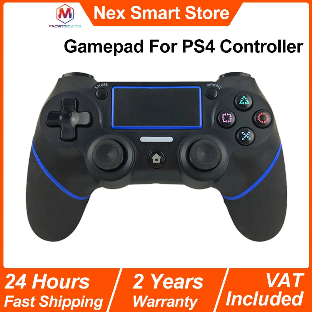 Gamepad For PS4 Controller, Wireless Bluetooth Controller, Six-axis Double Vibration Controller, For PS4/PC Wireless Gamepad