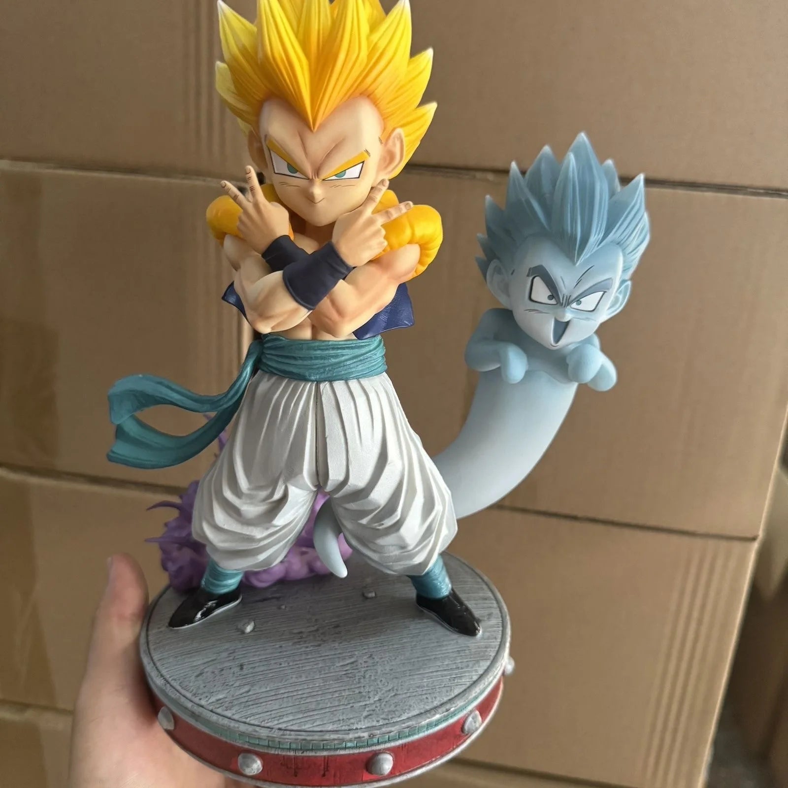 Dragon Ball Figuren Super Saiyan Gotenks Anime Nebenfigur Ghost Squad Modell Statue Sammlung Dekoration Spielzeug Geschenke