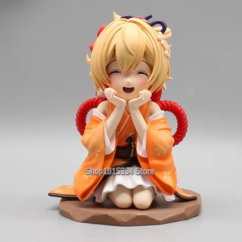 Genshin Impact Figurine GK Cute Raiden Shogun Naganohara Yoimiya Action Figures Yoimiya Anime PVC Model Collection Toys Gifts