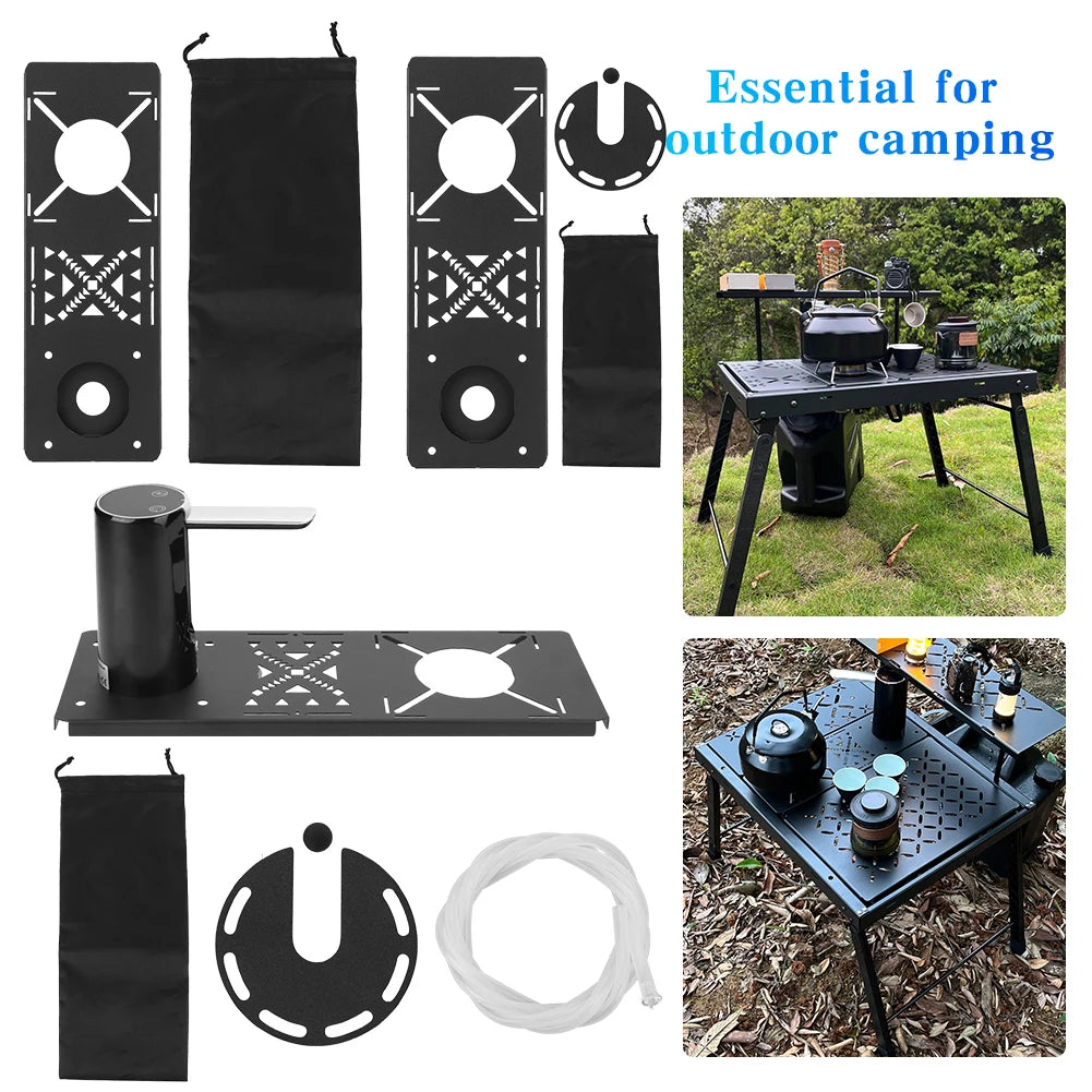 Camping IGT Table Board with Storage Bag Spider Stove Table Plate Portable IGT Table Plate for SOTO Spider Stove Accessories