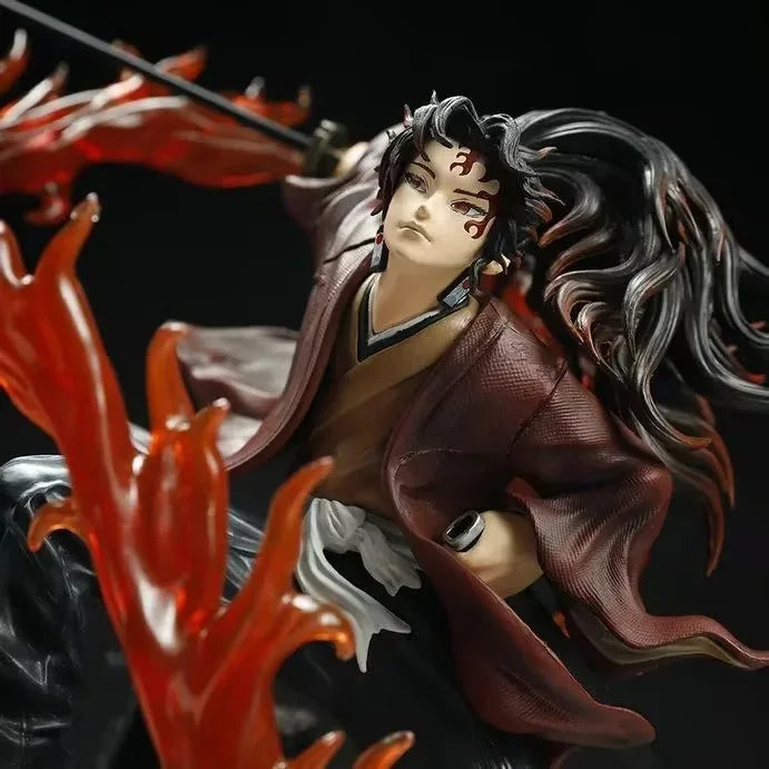 30cm Demo Slaye Anime Figure Tsugikuni Yoriichi Peripheral Model Scene Statue Desktop Decorate Ornaments Birthday Gifts Toys
