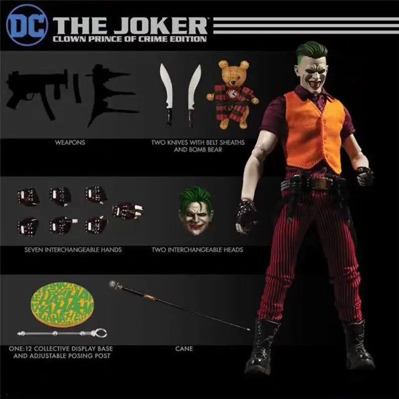 Mezco One 12 X-Mem Wolverine Batman Figures Green Arrow Punisher Frankenstein The Joker Action Figure Super Heroes Series Toys