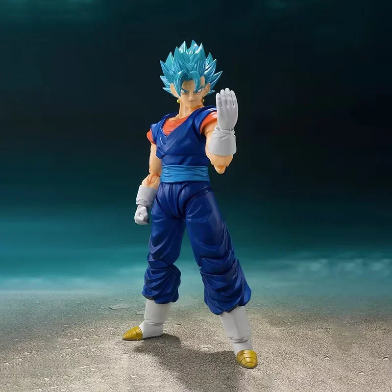 Dragon Ball Super Vegetto SHFiguarts Vegito Blaue Actionfigur SHF Super Saiyan God PVC Anime Modellbausatz Kindergeschenk Spielzeug