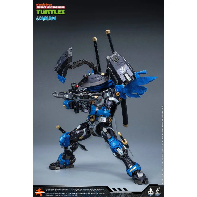 HeatBoys Genuine Teenage Mutant Ninja Turtles Alloy Model Toy Leonardo，Oroku Saki Finished Product Movable Model Collection