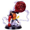 22 cm Anime One Piece Luffy Big Saru King Spear Big Fist Actionfigur Modell Handgefertigte PVC-Statue Sammlung Spielzeug Geschenk Ornamente