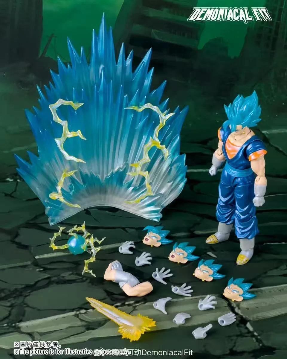 In Stock Dragon Ball Demoniacal Fit SHF 18cm Vegeta Movable PVC Action Figure Model Toys