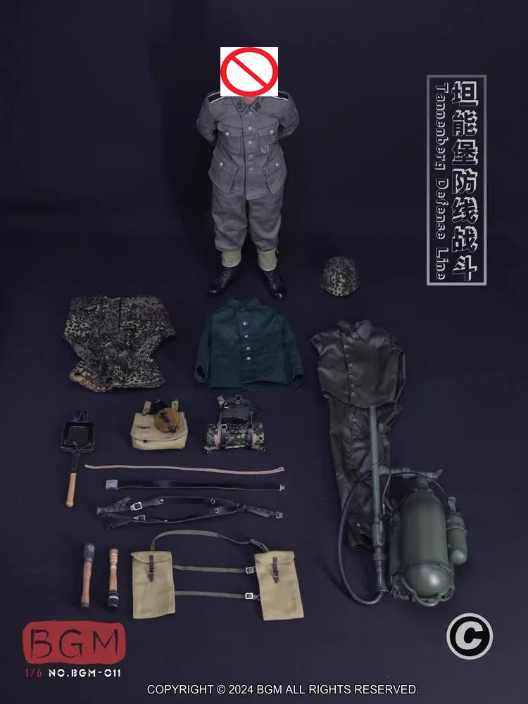 BGM BGM-011 1/6 Soldier Battle of Tannenberg Defense Line Clothing Set Model Toy Accessories Fit 12'' Action Figure In Stock