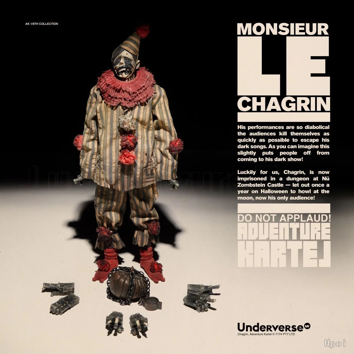 【Original】Underverse Adventure Kartel Series MONSIEUR CHAGRIN Halloween Special Edition Action Figure Model Toy