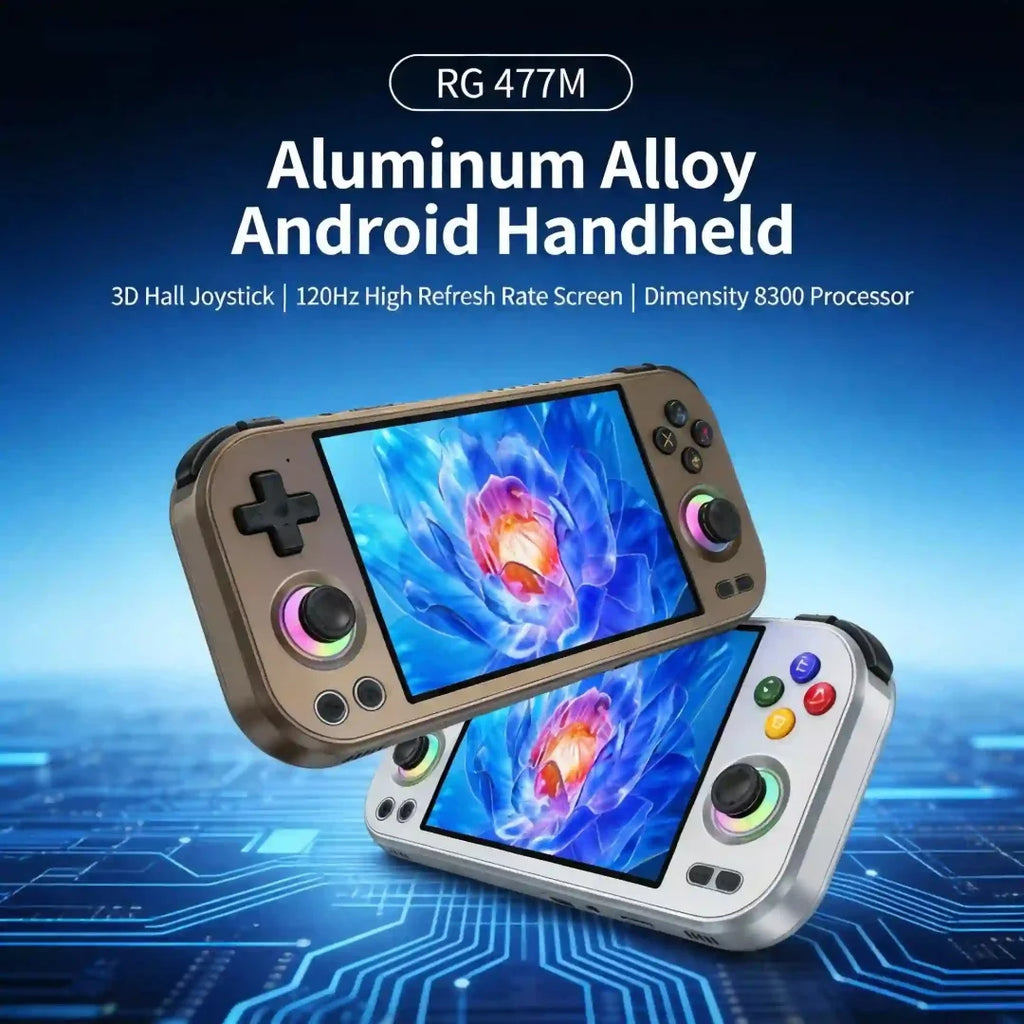 ANBERNIC RG477M Android 14 Game Console 12GB RAM 256GB Storage 4.7" LTPS PS2/PSP Games WiFi BT HDMI Slide Design