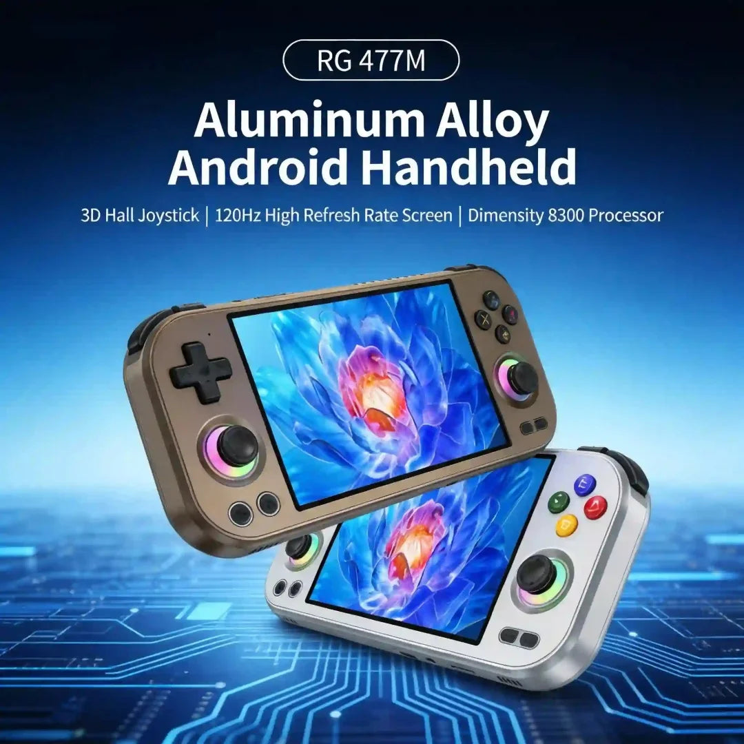 ANBERNIC RG477M Android 14 Game Console 12GB RAM 256GB Storage 4.7" LTPS PS2/PSP Games WiFi BT HDMI Slide Design